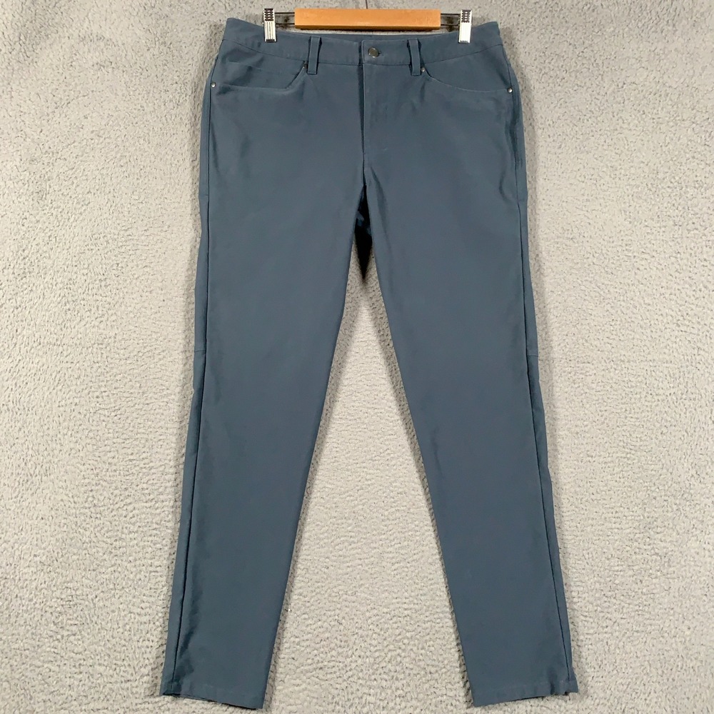 Lululemon ABC Utilitech Pant Men's 34 Slim Blue Casual Trousers 5-Pocket Stretch